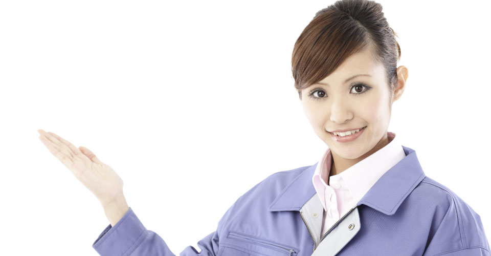笑顔の女性